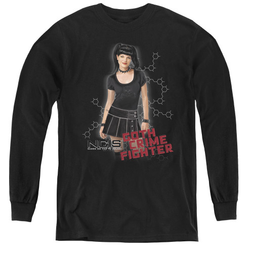 Image for NCIS Youth Long Sleeve T-Shirt - Gothic Crime Fighter