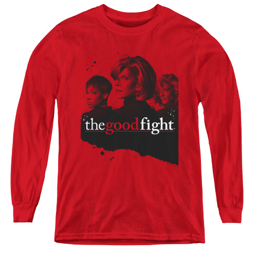 Image for The Good Fight Youth Long Sleeve T-Shirt - Diane Lucca Maia
