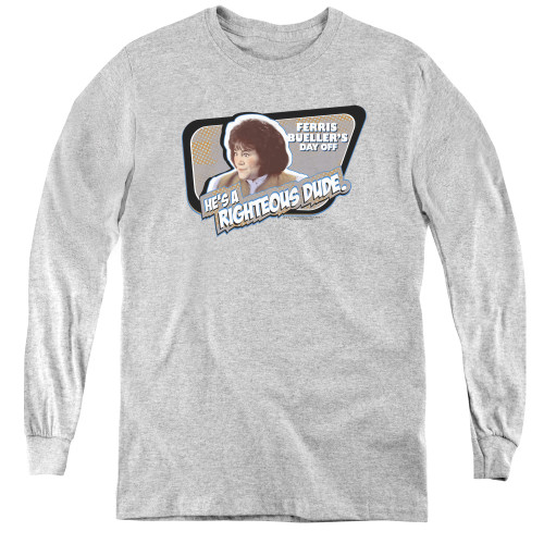 Image for Ferris Bueller's Day Off Youth Long Sleeve T-Shirt - Grace