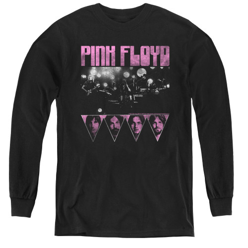 Image for Pink Floyd Youth Long Sleeve T-Shirt - Pink Four