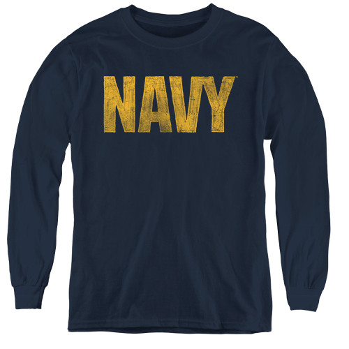 Image for U.S. Navy Youth Long Sleeve T-Shirt - Logo
