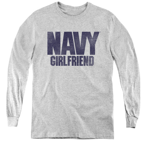 Image for U.S. Navy Youth Long Sleeve T-Shirt - Girlfriend