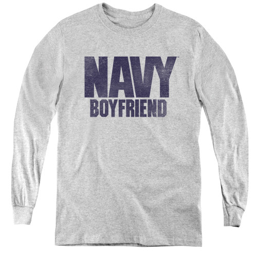 Image for U.S. Navy Youth Long Sleeve T-Shirt - Boyfriend