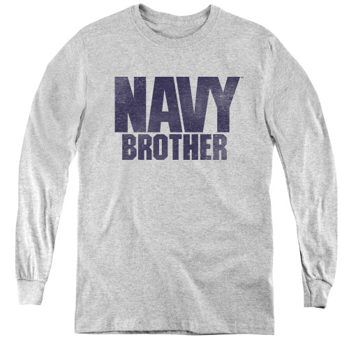 Image for U.S. Navy Youth Long Sleeve T-Shirt - Brother