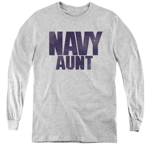 Image for U.S. Navy Youth Long Sleeve T-Shirt - Aunt