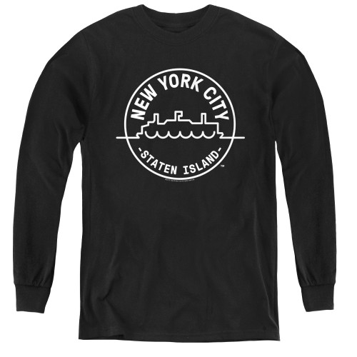 Image for New York City Youth Long Sleeve T-Shirt - See NYC Staten Island