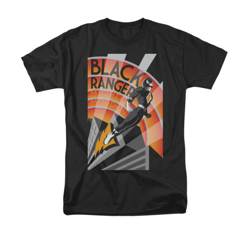 Power Rangers T-Shirt - Black Ranger Deco