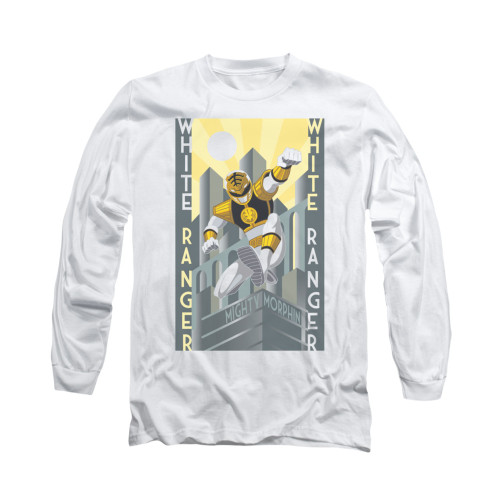 Power Rangers Long Sleeve T-Shirt - White Ranger Deco