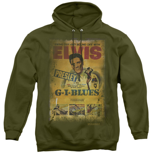 Image for Elvis Hoodie - GI Blues Poster