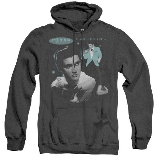 Image for Elvis Heather Hoodie - Teal Portrait