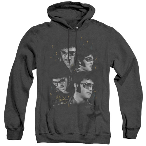 Image for Elvis Heather Hoodie - Faces