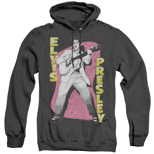 Image for Elvis Heather Hoodie - Pink Rock