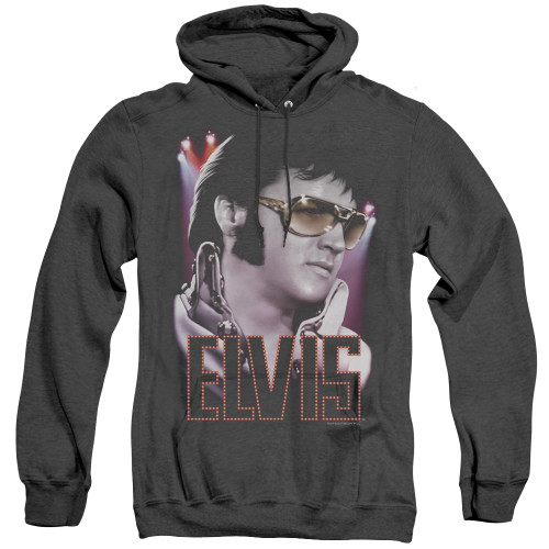 Image for Elvis Heather Hoodie - 70s Star