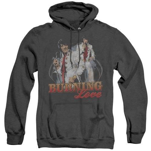 Image for Elvis Heather Hoodie - Burnin Love