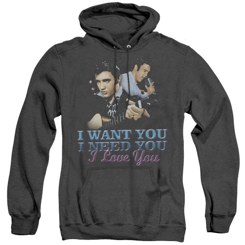 Image for Elvis Heather Hoodie - I Want You