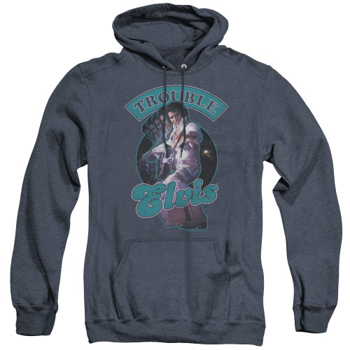 Image for Elvis Heather Hoodie - Total Trouble