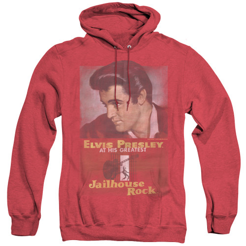 Image for Elvis Heather Hoodie - Jailhouse Rock Poster