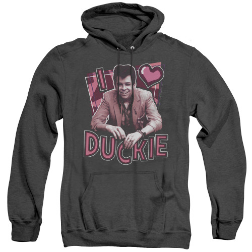 Image for Pretty in Pink Heather Hoodie - I Heart Duckie