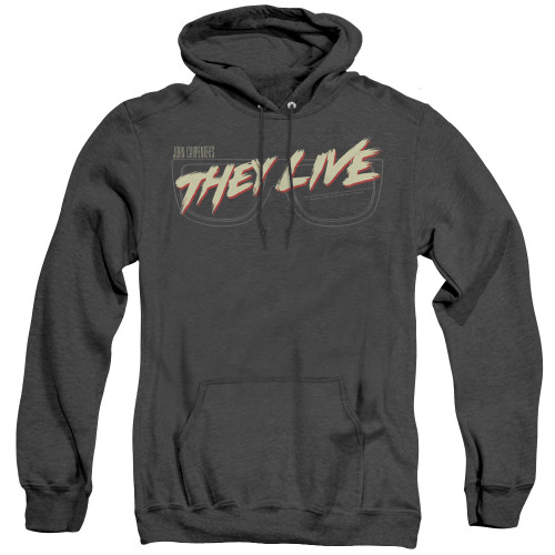 Image for They Live Heather Hoodie - Glasses Logo