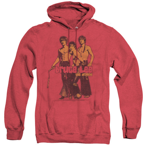 Image for Bruce Lee Heather Hoodie - Nunchucks