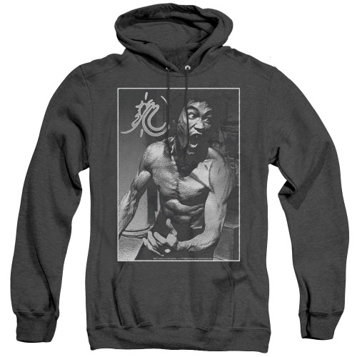 Image for Bruce Lee Heather Hoodie - Focused Rage