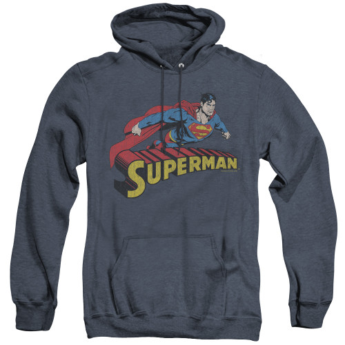 Image for Superman Heather Hoodie - Flying Over