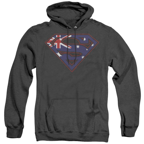 Image for Superman Heather Hoodie - Australian Shield