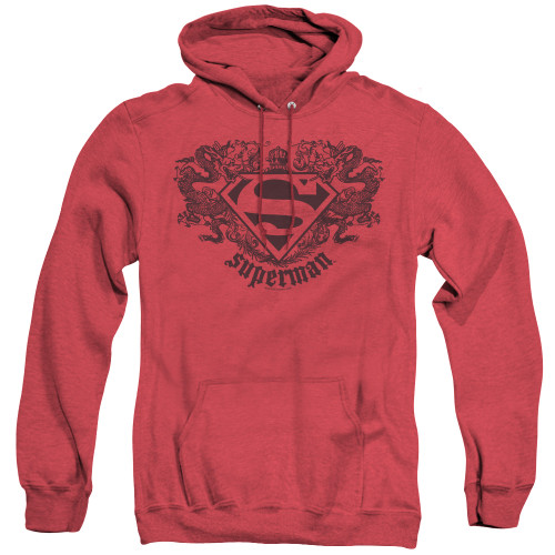 Image for Superman Heather Hoodie - Superman Dragon