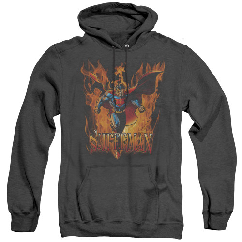 Image for Superman Heather Hoodie - Through The Fire