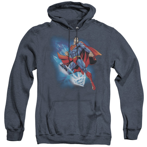 Image for Superman Heather Hoodie - Crystallize