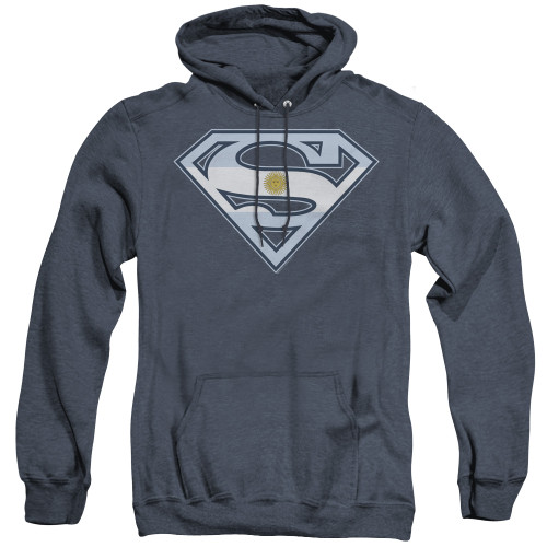 Image for Superman Heather Hoodie - Argentinian Shield
