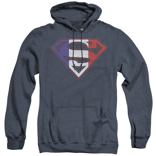 Image for Superman Heather Hoodie - French Shield