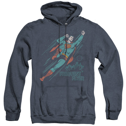 Image for Superman Heather Hoodie - Frequent Flyer