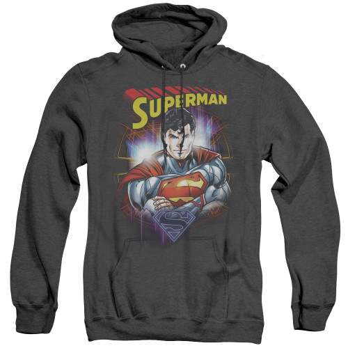 Image for Superman Heather Hoodie - Glam