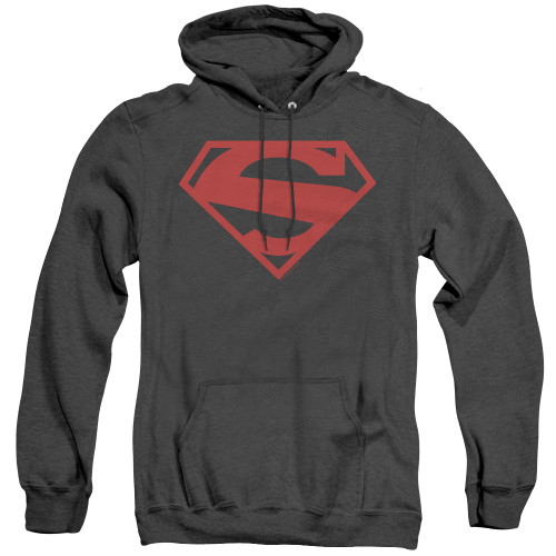 Image for Superman Heather Hoodie - 52 Red Block