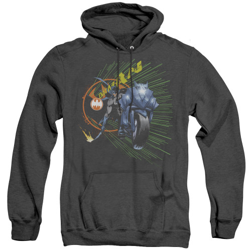 Image for Batman Heather Hoodie - Batcycle