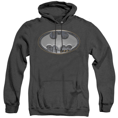 Image for Batman Heather Hoodie - Steel Wall Shield