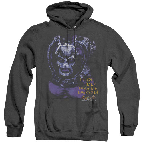 Image for Batman Arkham Asylum Heather Hoodie - Arkham Bane