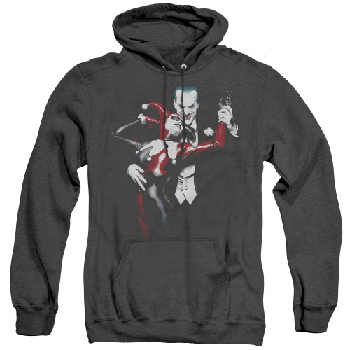 Image for Batman Heather Hoodie - Harley And Joker