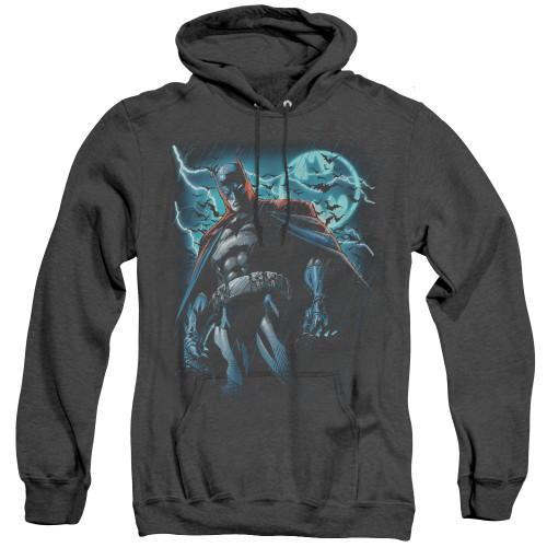 Image for Batman Heather Hoodie - Stormy Knight