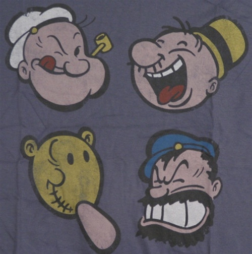 Popeye Happy Faces T-Shirt
