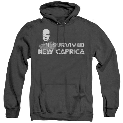 Image for Battlestar Galactica Heather Hoodie - I Survived New Caprica