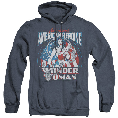 Image for Wonder Woman Heather Hoodie - American Heroine
