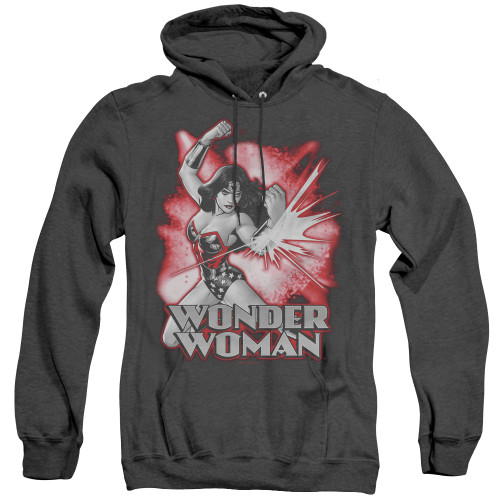 Image for Wonder Woman Heather Hoodie - Red and Grey