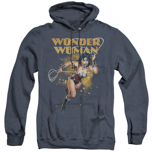 Image for Wonder Woman Heather Hoodie - Star Lasso