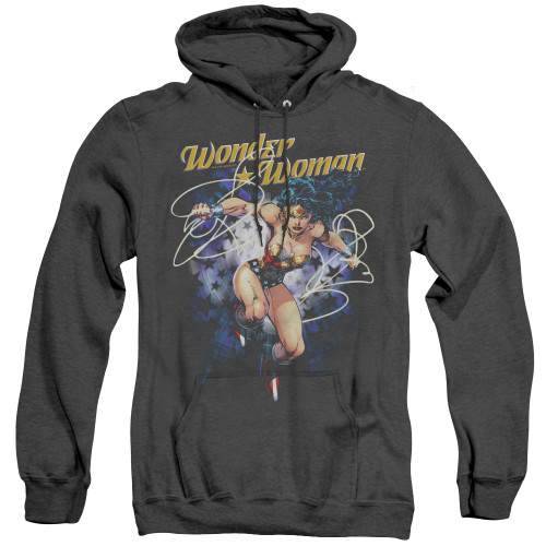 Image for Wonder Woman Heather Hoodie - Starburst