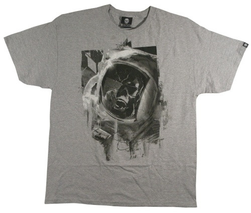 Image Closeup for Zombie T-Shirt - Space Odyssey (Major Tom?)
