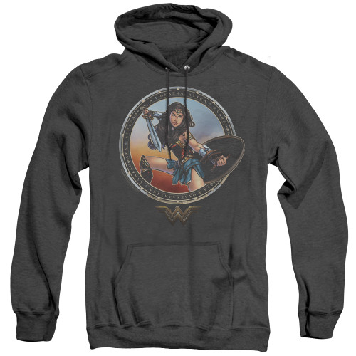 Image for Wonder Woman Movie Heather Hoodie - Battle Pose