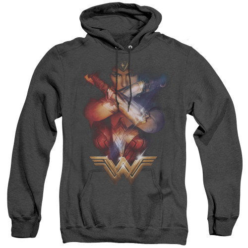 Image for Wonder Woman Movie Heather Hoodie - Arms Crossed