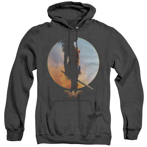 Image for Wonder Woman Movie Heather Hoodie - Wisdom and Wonder